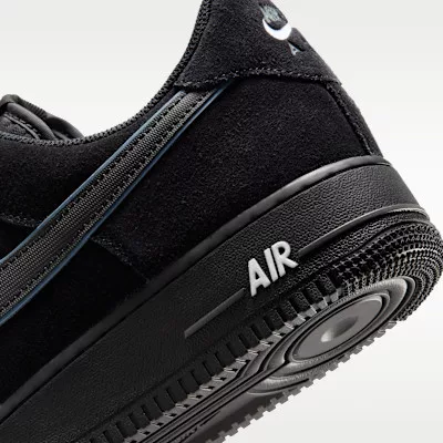 Nike Air Force 1 Low '07 LV8 Black Iron Grey pánske nízke mestské tenisky čierne sivé