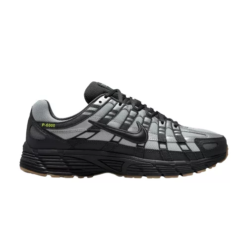 Nike P-6000 Grey Fog Volt Black pánske nízke mestské tenisky sivé