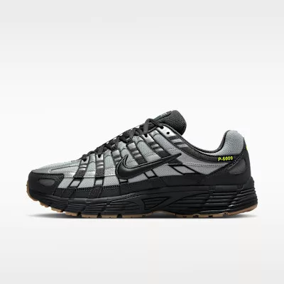 Nike P-6000 Grey Fog Volt Black pánske nízke mestské tenisky sivé
