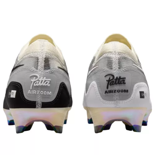Nike Zoom Mercurial Vapor 16 Elite FG Patta Waves White Black nízke kopačky biele-čierne — produktová fotografia na bielom pozadí, bočný pohľad