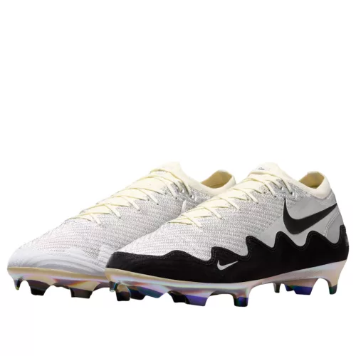 Nike Zoom Mercurial Vapor 16 Elite FG Patta Waves White Black nízke kopačky biele-čierne — produktová fotografia na bielom pozadí, bočný pohľad