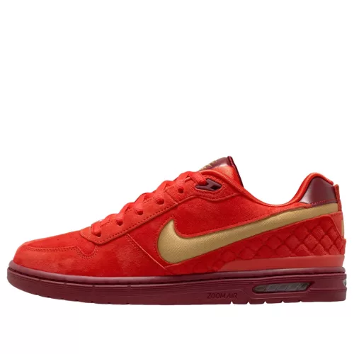 Nike SB Zoom Air Paul Rodriguez 1 Habanero Red All-Star nízke skejtové tenisky červené — produktová fotografia na bielom pozadí, bočný pohľad