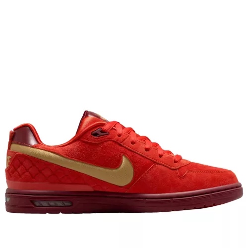 Nike SB Zoom Air Paul Rodriguez 1 Habanero Red All-Star nízke skejtové tenisky červené — produktová fotografia na bielom pozadí, bočný pohľad