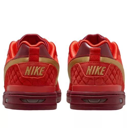 Nike SB Zoom Air Paul Rodriguez 1 Habanero Red All-Star nízke skejtové tenisky červené — produktová fotografia na bielom pozadí, bočný pohľad