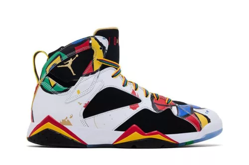 Air Jordan 7 Retro Miro pánske vysoké basketbalové topánky biele