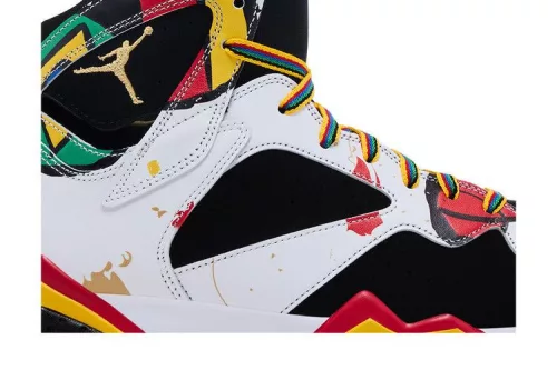 Air Jordan 7 Retro Miro pánske vysoké basketbalové topánky biele