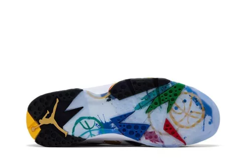 Air Jordan 7 Retro Miro pánske vysoké basketbalové topánky biele
