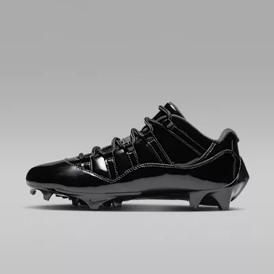 Jordan 11 Low TD Cleat Patent Black pánske nízke mestské tenisky čierne