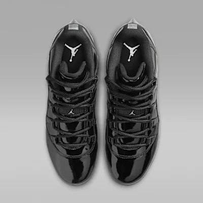 Jordan 11 Low TD Cleat Patent Black pánske nízke mestské tenisky čierne