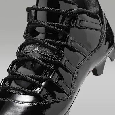 Jordan 11 Low TD Cleat Patent Black pánske nízke mestské tenisky čierne