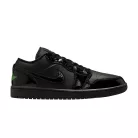 Jordan 1 Low SE Black Croc Scream Green (Women's) dámske nízke mestské tenisky čierne zelené