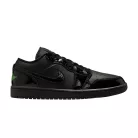 Jordan 1 Low SE Black Croc Scream Green (Women's) dámske nízke mestské tenisky čierne zelené
