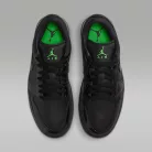 Jordan 1 Low SE Black Croc Scream Green (Women's) dámske nízke mestské tenisky čierne zelené