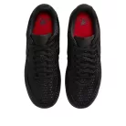Nike Air Force 1 Low Valentine's Day Triple Black (2026) dámske nízke streetové tenisky čierne — produktová fotografia na bielom pozadí, bočný pohľad