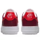 Nike Air Force 1 Low '07 White Light Crimson Gold Charm Bracelet dámske nízke streetové tenisky biele-červené — produktová fotografia na bielom pozadí, bočný