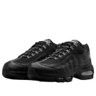 Nike Air Max 95 Big Bubble Black Carbon nízke streetové tenisky čierne-strieborné — produktová fotografia na bielom pozadí, bočný pohľad