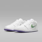 Jordan 1 Low SE Quai54 pánske nízke mestské tenisky biele zelené fialové