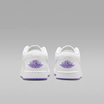 Jordan 1 Low SE Quai54 pánske nízke mestské tenisky biele zelené fialové