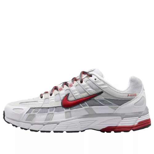 Nike P-6000 White Platinum Red pánske nízke mestské tenisky biele