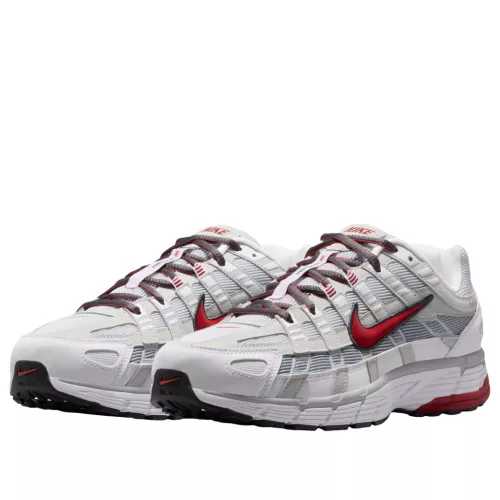 Nike P-6000 White Platinum Red pánske nízke mestské tenisky biele