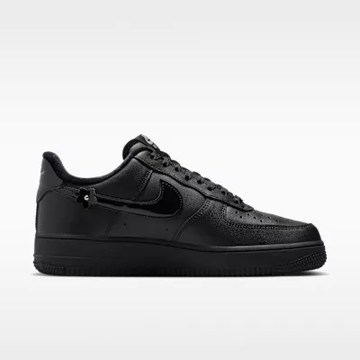 Nike Air Force 1 Low '07 Florette Black Off-Noir (Women's) dámske nízke mestské tenisky čierne