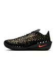 Nike Air Zoom GT Cut 4 Victor Wembanyama Gold Panther nízke basketbalové tenisky zlaté — produktová fotografia na bielom pozadí, bočný pohľad