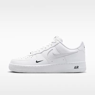 Nike Air Force 1 '07 LV8 White Black Reflect Silver pánske nízke mestské tenisky biele čierne strieborné