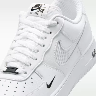 Nike Air Force 1 '07 LV8 White Black Reflect Silver pánske nízke mestské tenisky biele čierne strieborné