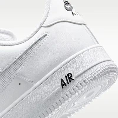 Nike Air Force 1 '07 LV8 White Black Reflect Silver pánske nízke mestské tenisky biele čierne strieborné
