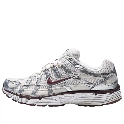 Nike P-6000 Phantom Metallic Silver Light Orewood Brown (Women's) dámske nízke mestské tenisky strieborné