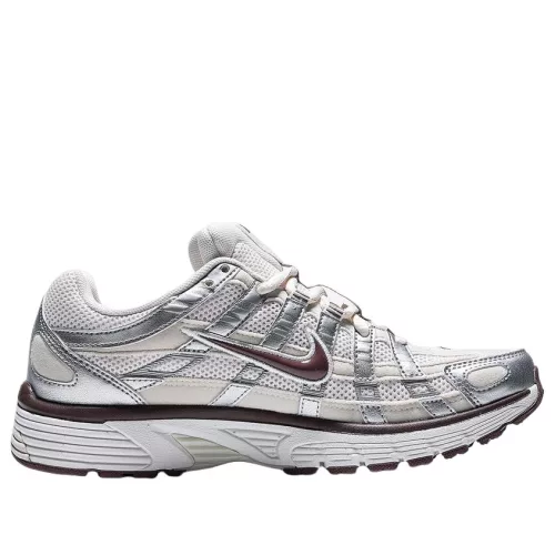 Nike P-6000 Phantom Metallic Silver Light Orewood Brown (Women's) dámske nízke mestské tenisky strieborné