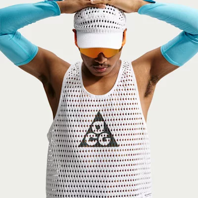 Nike ACG Radical AirFlow Dri-FIT Trail-Running Tank Top White unisex tričko biele