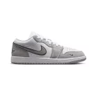Jordan 1 Low White Iron Grey pánske nízke mestské tenisky biele sivé