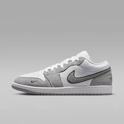 Jordan 1 Low White Iron Grey pánske nízke mestské tenisky biele sivé