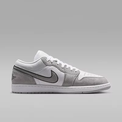 Jordan 1 Low White Iron Grey pánske nízke mestské tenisky biele sivé