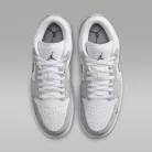 Jordan 1 Low White Iron Grey pánske nízke mestské tenisky biele sivé