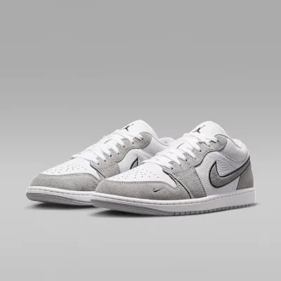 Jordan 1 Low White Iron Grey pánske nízke mestské tenisky biele sivé