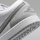 Jordan 1 Low White Iron Grey pánske nízke mestské tenisky biele sivé