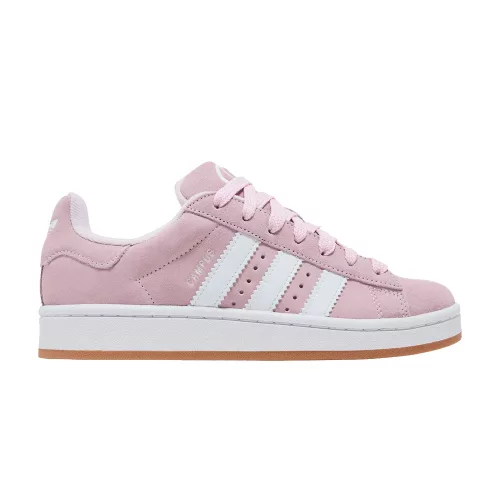 adidas Campus 00s Clear Pink Gum detské nízke streetové tenisky ružové — produktová fotografia na bielom pozadí, bočný pohľad