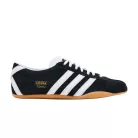 adidas Tokyo Black White dámske nízke streetové tenisky čierne-biele — produktová fotografia na bielom pozadí, bočný pohľad