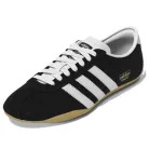 adidas Tokyo Black White dámske nízke streetové tenisky čierne-biele — produktová fotografia na bielom pozadí, bočný pohľad