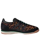 adidas SL 72 OG Leopard Print Collegiate Green dámske nízke streetové tenisky čierne-zelené — produktová fotografia na bielom pozadí, bočný pohľad