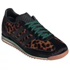 adidas SL 72 OG Leopard Print Collegiate Green dámske nízke streetové tenisky čierne-zelené — produktová fotografia na bielom pozadí, bočný pohľad