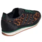 adidas SL 72 OG Leopard Print Collegiate Green dámske nízke streetové tenisky čierne-zelené — produktová fotografia na bielom pozadí, bočný pohľad