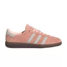 adidas Bermuda Clear Orange Cloud White Semi Coral dámske nízke streetové tenisky oranžové-biele — produktová fotografia na bielom pozadí, bočný pohľad