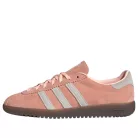 adidas Bermuda Clear Orange Cloud White Semi Coral dámske nízke streetové tenisky oranžové-biele — produktová fotografia na bielom pozadí, bočný pohľad
