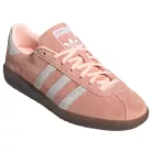 adidas Bermuda Clear Orange Cloud White Semi Coral dámske nízke streetové tenisky oranžové-biele — produktová fotografia na bielom pozadí, bočný pohľad