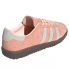 adidas Bermuda Clear Orange Cloud White Semi Coral dámske nízke streetové tenisky oranžové-biele — produktová fotografia na bielom pozadí, bočný pohľad
