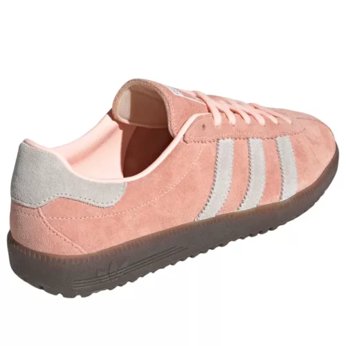 adidas Bermuda Clear Orange Cloud White Semi Coral dámske nízke streetové tenisky oranžové-biele — produktová fotografia na bielom pozadí, bočný pohľad
