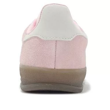 adidas Gazelle Indoor Clear Pink Off White dámske nízke streetové tenisky ružové-biele — produktová fotografia na bielom pozadí, bočný pohľad